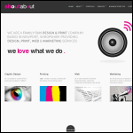 Screen shot of the Shoutabout Ltd website.