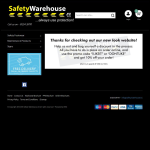 Screen shot of the Safety Warehouse Ltd website.
