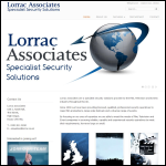 Screen shot of the Lorrac Associates website.