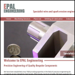 Screen shot of the Epal Engineering website.