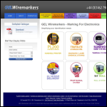 Screen shot of the GEL Wiremarkers Ltd website.