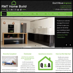 Screen shot of the RMT Home Build website.