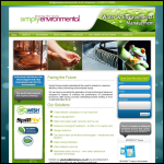 Screen shot of the Simply Environmental Ltd website.