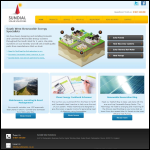 Screen shot of the Sundial Solar Solutions website.