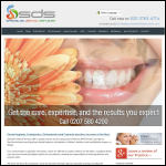 Screen shot of the Specialist Dental Services website.