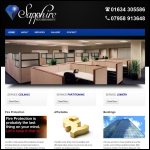 Screen shot of the Sapphire Refurbishments Ltd website.