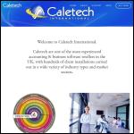 Screen shot of the Caletech International Ltd website.