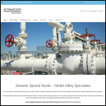 Screen shot of the Stemcor Special Steels Ltd website.