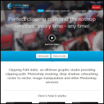 Screen shot of the Clipping Path India website.