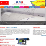Screen shot of the ALS Presentation Ltd website.