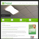 Screen shot of the 1st Electrical Contractors website.