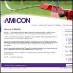 Screen shot of the AMI-Con Supplies Ltd website.