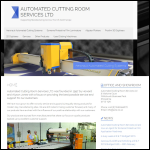 Screen shot of the Automated Cutting Room Services Ltd website.