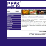 Screen shot of the Peakco Ltd website.