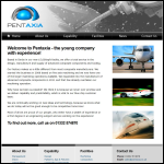 Screen shot of the Pentaxia Ltd website.