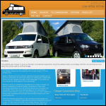 Screen shot of the Cannon Camper Conversions website.