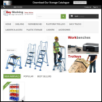 Screen shot of the Bay Shelving Storage Solutions website.
