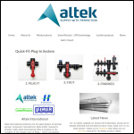 Screen shot of the Altek International Ltd website.