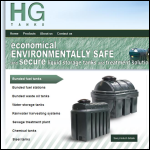 Screen shot of the HG Tanks website.
