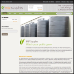 Screen shot of the M J P Supplies website.