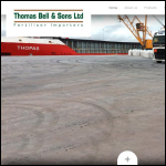 Screen shot of the Thomas Bell & Sons Ltd website.