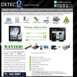 Screen shot of the Detect 2 website.