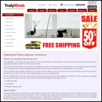 Screen shot of the Trulyblinds website.