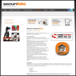 Screen shot of the Securifoto Ltd website.
