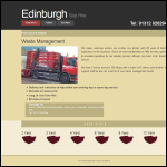 Screen shot of the Edinburgh Skip Hire website.