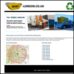 Screen shot of the Skips London website.