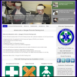 Screen shot of the First Aid Courses Cork website.