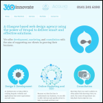 Screen shot of the 360innovate website.