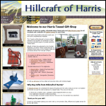 Screen shot of the Harris Tweed Gifts website.