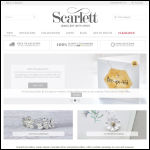 Screen shot of the Scarlett Jewellery website.