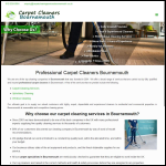 Screen shot of the Carpet Cleaners Bournemouth website.