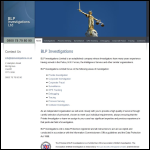 Screen shot of the BLP Investigations Ltd website.