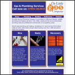 Screen shot of the De Little Gas & Plumbing Company website.