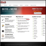 Screen shot of the Altech Computers Harborne website.