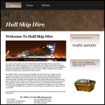 Screen shot of the Hull-skips.com website.