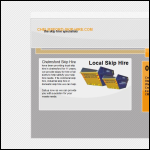 Screen shot of the Chelmsford Skip Hire website.