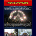 Screen shot of the Wigwam Stage & Pa Hire & Studio website.