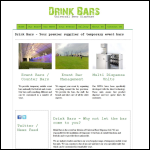 Screen shot of the Drink Bars website.
