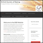 Screen shot of the British Society of Baking website.