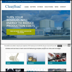 Screen shot of the Clearfleau Ltd website.