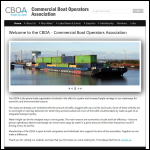 Screen shot of the Commercial Boat Operators Association website.