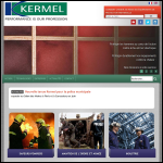 Screen shot of the Kermel website.