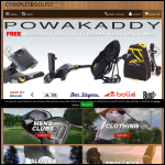 Screen shot of the Callaway Golf website.