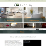 Screen shot of the Luna Ceramics website.