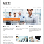 Screen shot of the CiRRUS Management Solutions website.