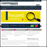 Screen shot of the Commissum website.